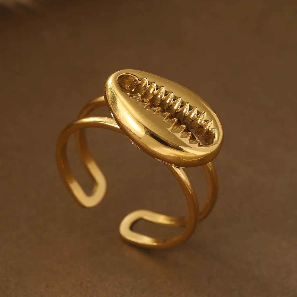 خاتم نسائي من الفولاذ المقاوم للصدأ من كرينج كوكو، قابل للتعديل، بتصميم شجرة الحياة، مرصع بأحجار الراين، خاتم أنيق للمواعدة للنساء