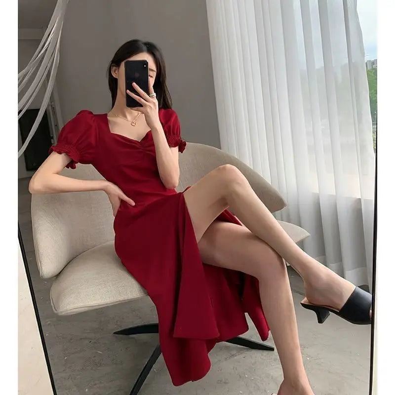Woman Dress Midi Dresses for Women 2025 Evening Birthday Clothes Party Prom Sensual Sexy Cheap Casual Cotton Y2k Luxury Harajuku