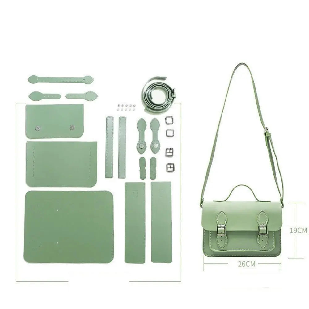 حقيبة جديدة من جلد البولي يوريثان مصنوعة يدويًا، 10 ألوان، حقيبة كامبريدج رسول يدوية الصنع، حقيبة نسائية مخيطة يدويًا