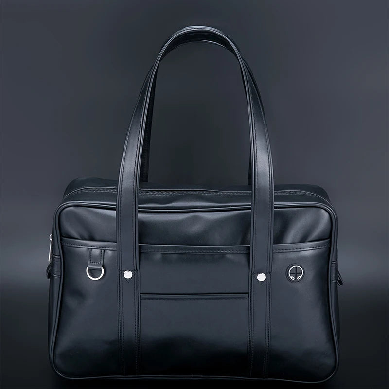 حقيبة يد JK للطلاب مقاومة للماء من جلد البولي يوريثان حقيبة كتف واحدة للرجال والنساء حقيبة ظهر رسمية للتنقل