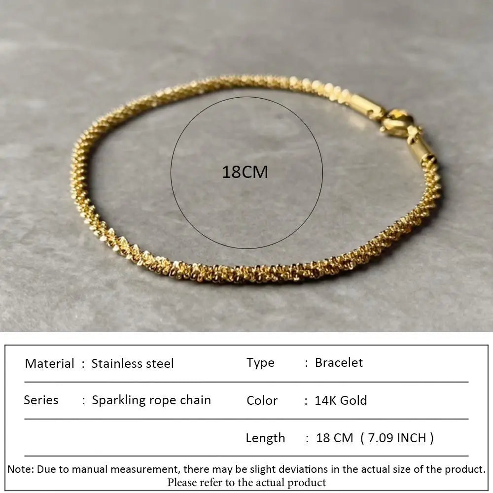 أساور سلسلة الثعبان الكلاسيكية من SUNIBI للنساء، تصميم عصري وأنيق، مصنوعة من الفولاذ المقاوم للصدأ، سوار سلسلة كوبية، هدية مثالية للمرأة العصرية، مجوهرات