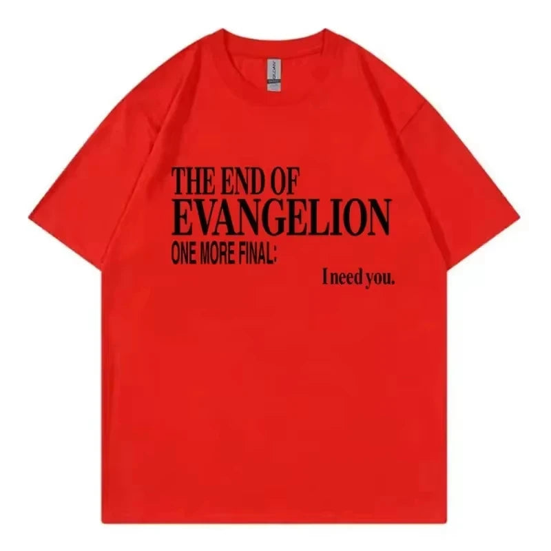 تيشيرتات صيفية جديدة وعصرية لعام 2025، بتصميمات مستوحاة من أنمي "نيون جينيسيس إيفانجيليون"، للرجال والنساء، مناسبة للارتداء اليومي أو كملابس كاجوال.