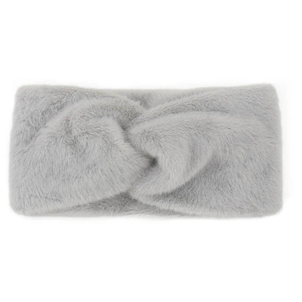 ربطات شعر جديدة للنساء والفتيات بألوان سادة، ربطات رأس من الصوف المحبوك، ربطات شعر بتصميم متقاطع عتيق، ربطات شعر لتدفئة الأذنين، إكسسوارات شعر