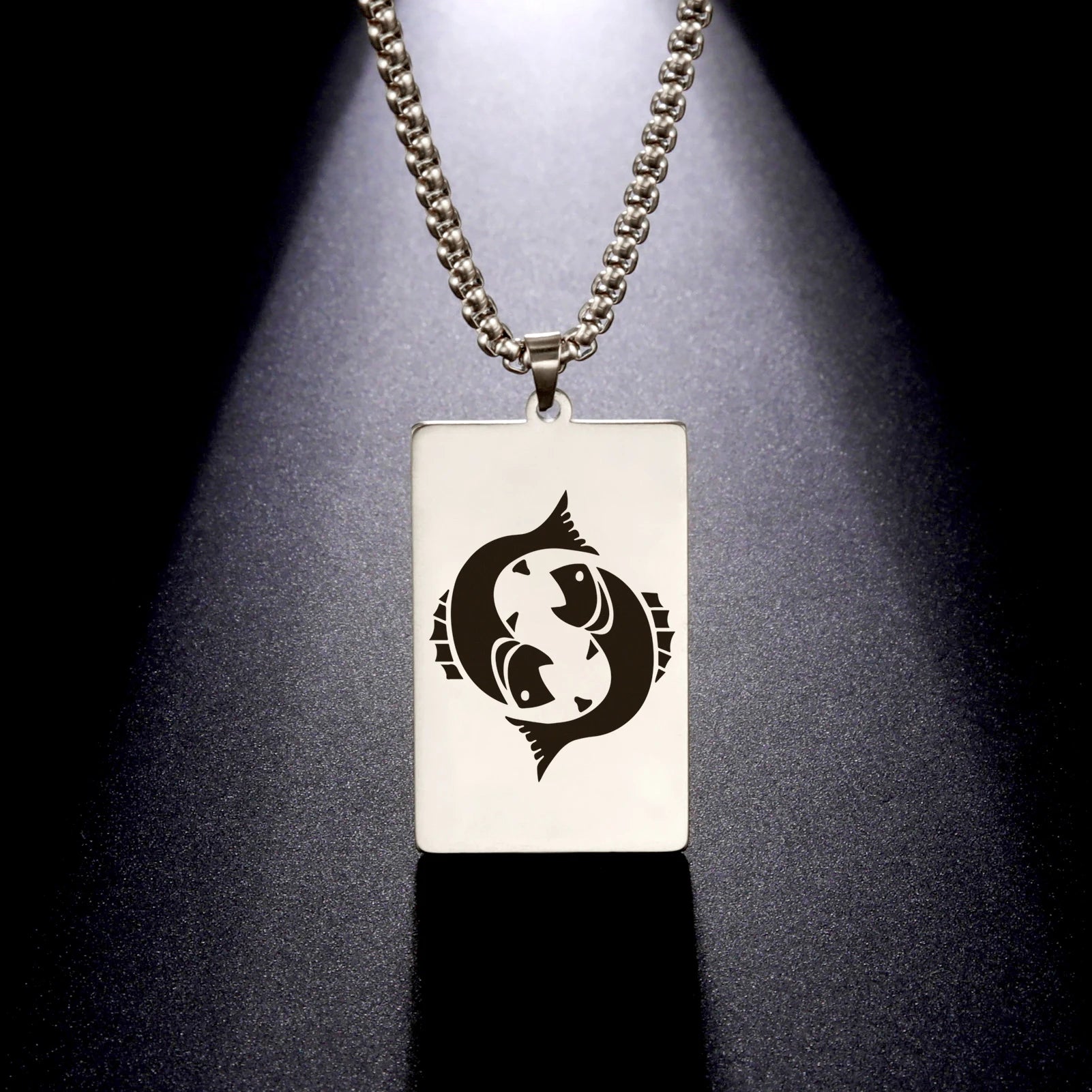 قلادة على شكل صندوق من 12 برجًا للرجال، مصنوعة من الفولاذ المقاوم للصدأ، بتصميم يوناني قديم، مكونة من 12 برجًا، هدايا