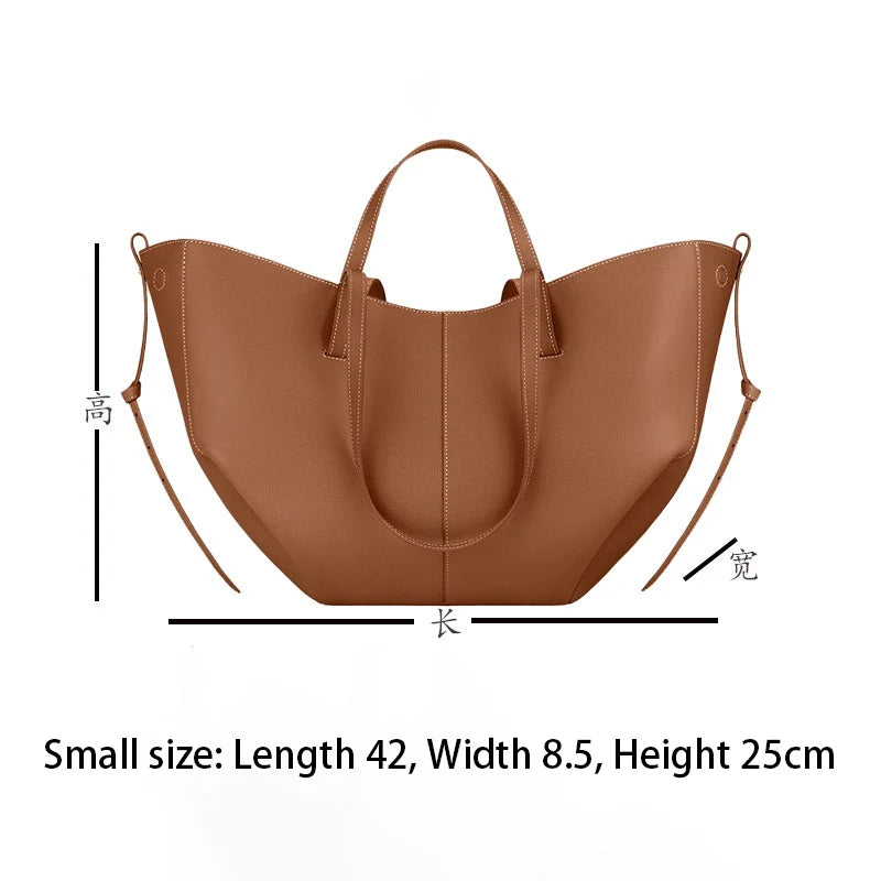 حقيبة يد فاخرة كبيرة السعة 2025، حقيبة كتف نسائية كاجوال للتنقل، حقيبة يد جلدية محمولة تحت الإبط