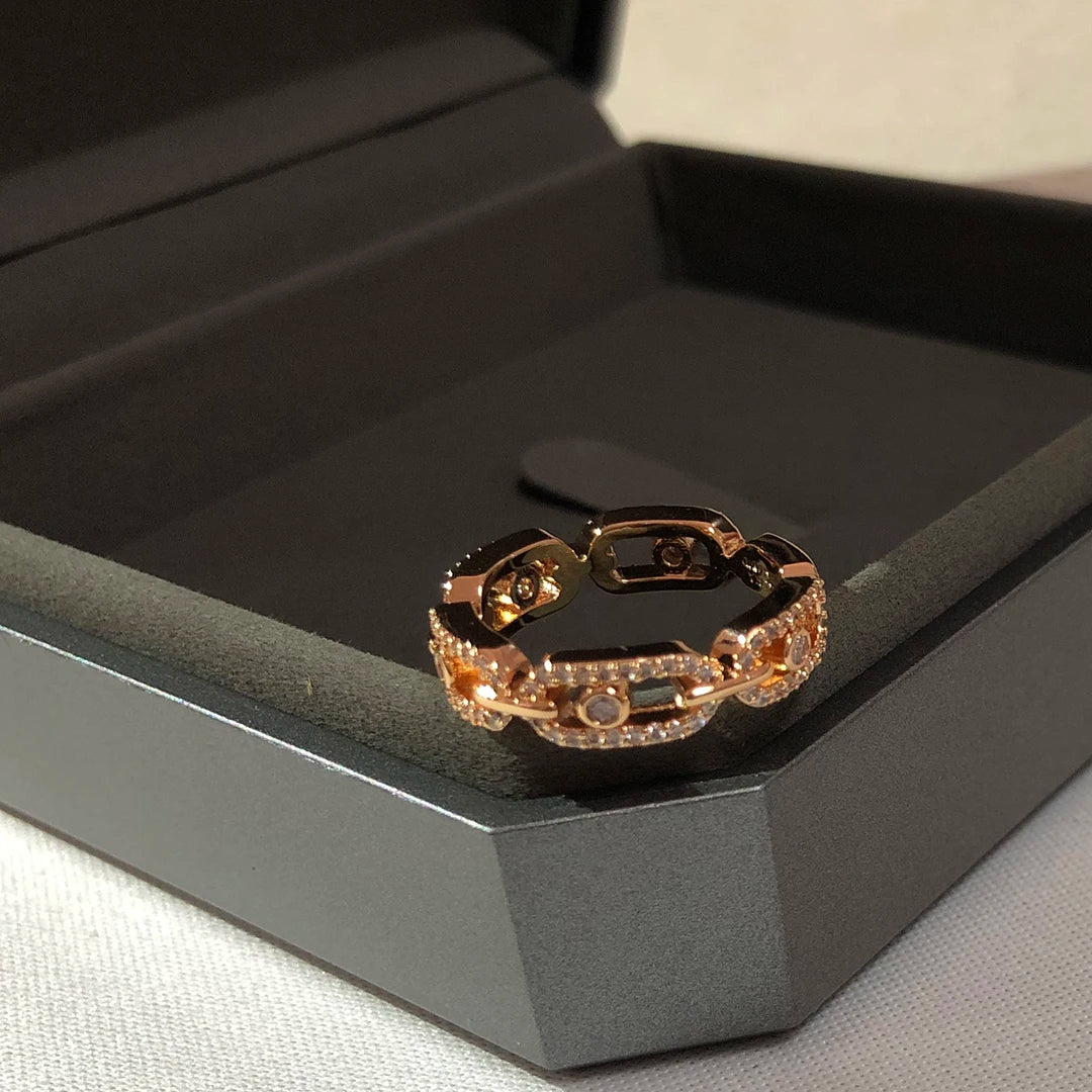 خاتم زواج رومانسي فاخر من الفضة الإسترلينية عيار 925 للنساء. مجوهرات خطوبة فاخرة، إكسسوارات، هدايا للمناسبات.