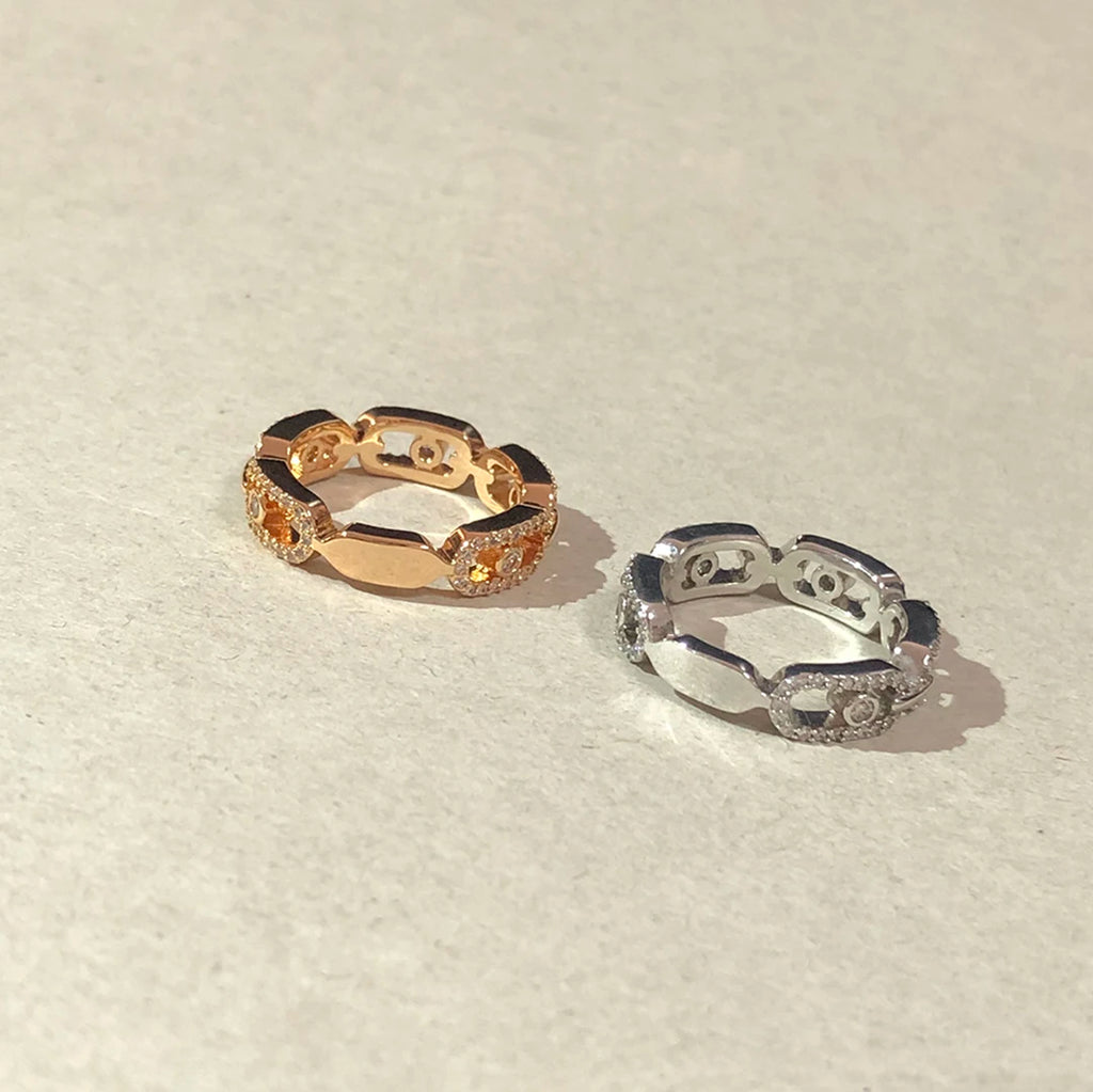 خاتم زواج رومانسي فاخر من الفضة الإسترلينية عيار 925 للنساء. مجوهرات خطوبة فاخرة، إكسسوارات، هدايا للمناسبات.