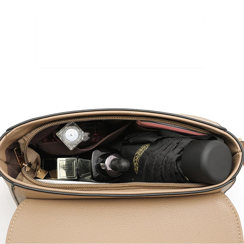 حقيبة كروس أنيقة، حقيبة رسول من جلد البولي يوريثان، حقيبة كتف متعددة الاستخدامات للنساء، حقائب يد صغيرة