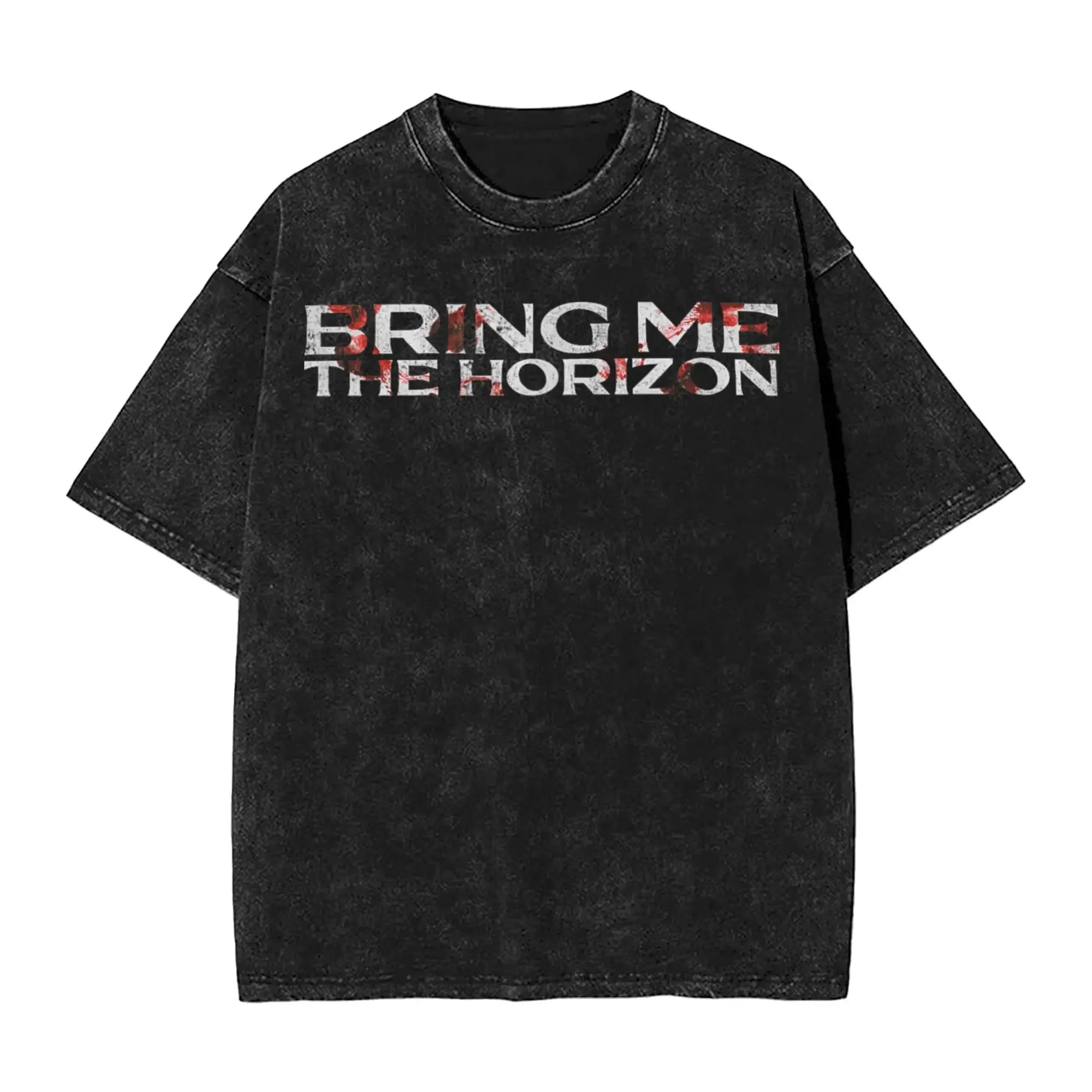 تيشيرتات فرقة الروك Bring Me The Horizon لمحبيها، تيشيرتات BMTH المغسولة العتيقة، تيشيرت صيفي بريطاني جديد، تيشيرتات قطنية عتيقة فضفاضة