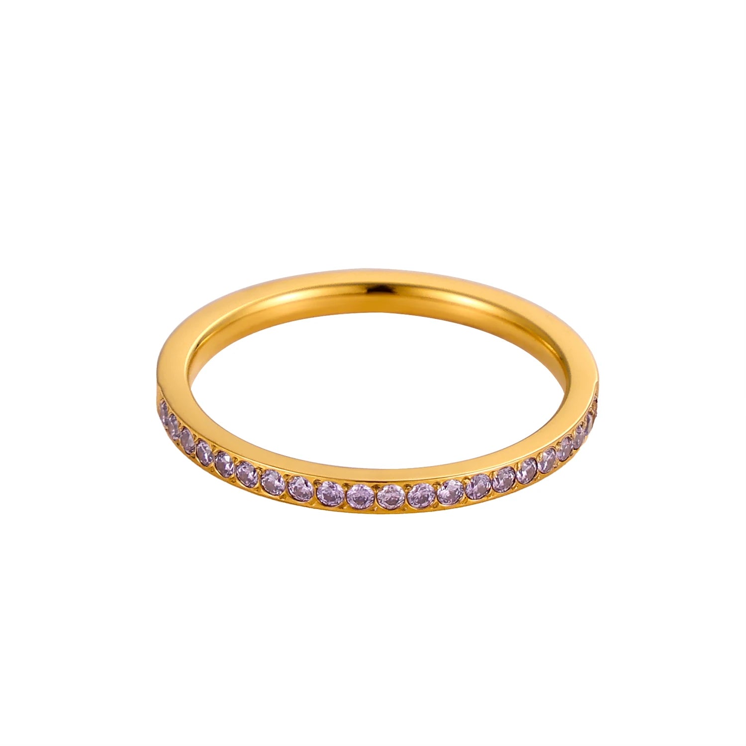 خواتم كارليدانا الصغيرة المرصعة بالزركون، 12 حجر بخت للنساء، مصنوعة من الفولاذ المقاوم للصدأ، مطلية بالذهب، خاتم إصبع، خاتم خطوبة، هدية مجوهرات زفاف