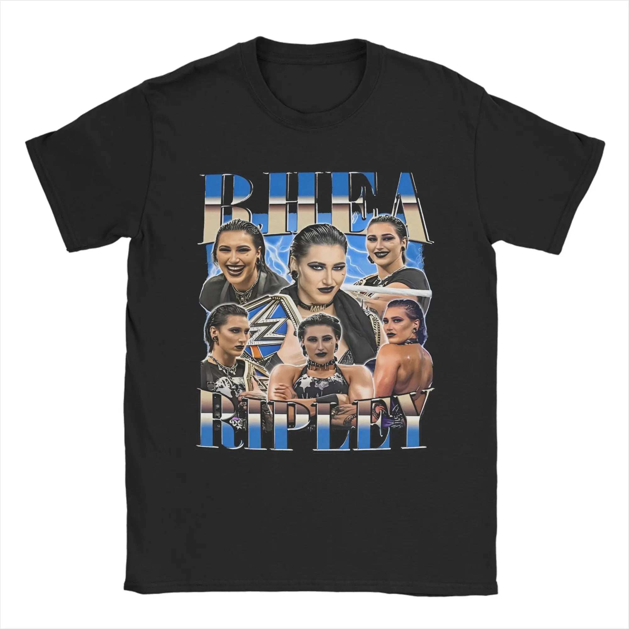 تي شيرت ريا ريبلي إصدار B4B للرجال من القطن هاراجوكو برقبة دائرية وأكمام قصيرة