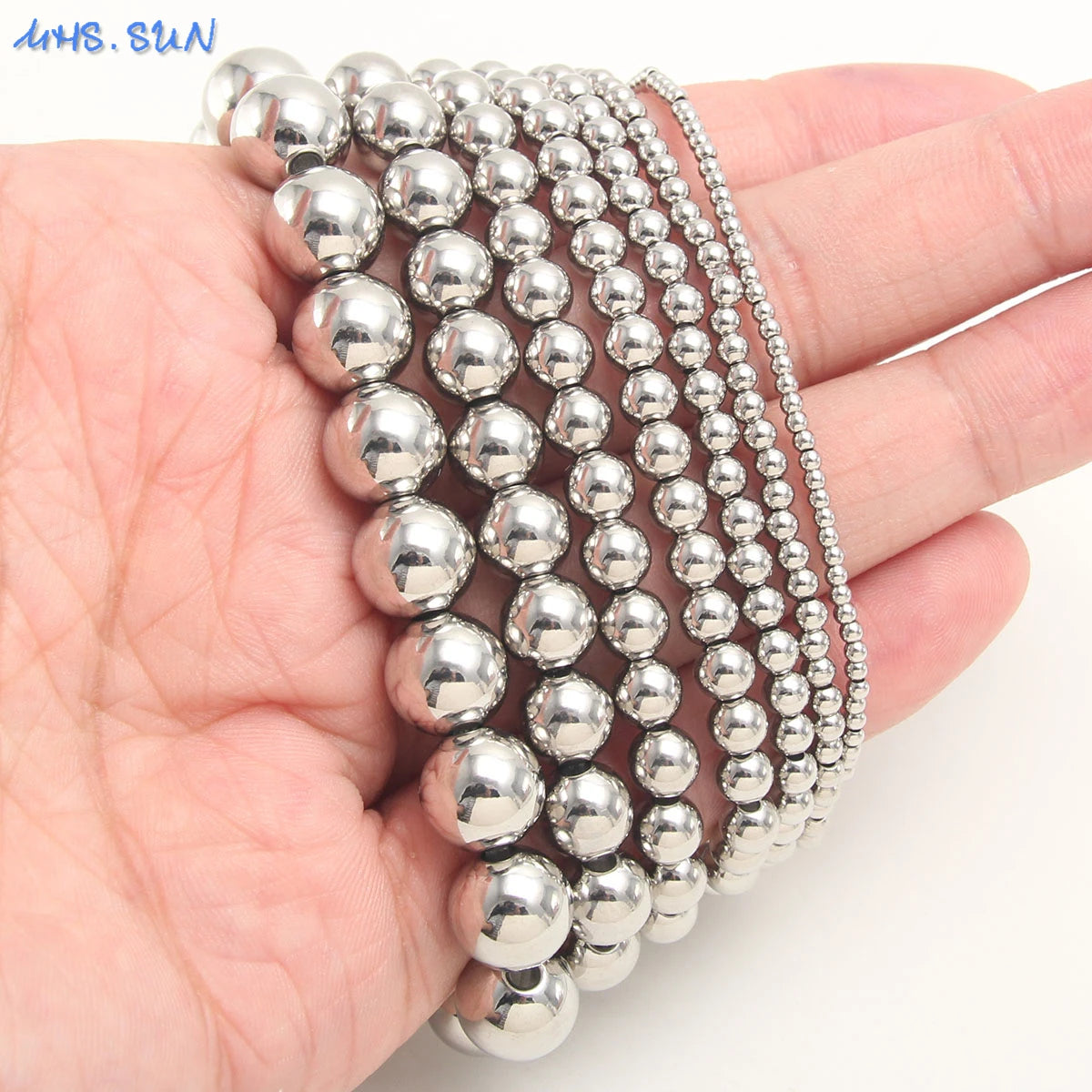 أساور SUNSLL الكلاسيكية المصنوعة من الفولاذ المقاوم للصدأ والمطلية بالذهب والمصنوعة من الخرز المرن، مجوهرات رائعة للحفلات للجنسين مقاومة للماء