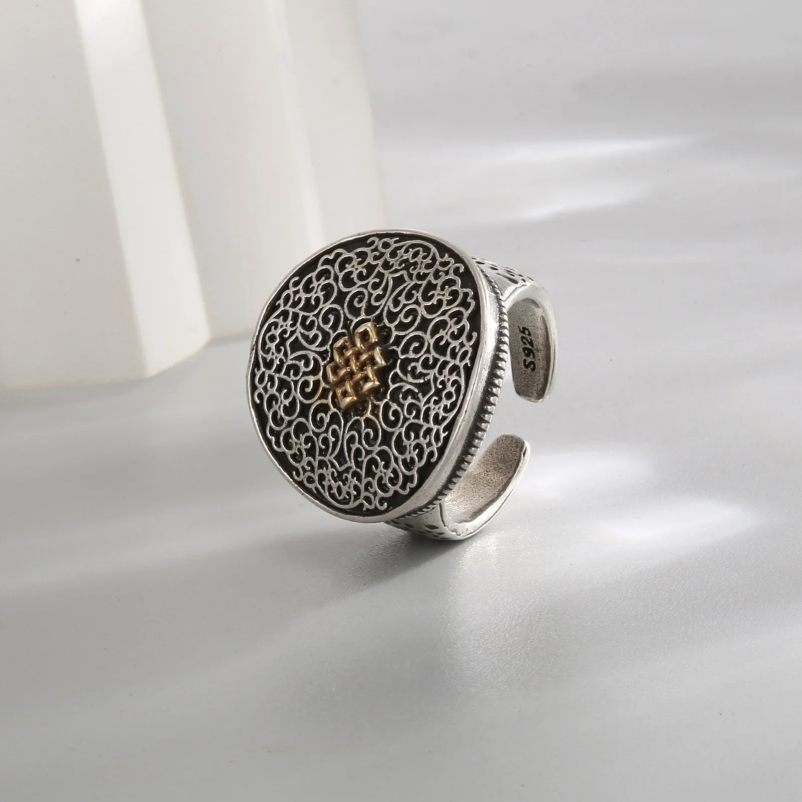 خاتم بانك من الفضة عيار 925 بتصميم تنين مجنح للنساء والفتيات، هدية مثالية للحفلات، مجوهرات عصرية مستوحاة من موسيقى الهيب هوب الكلاسيكية، خدمة توصيل مباشرة.