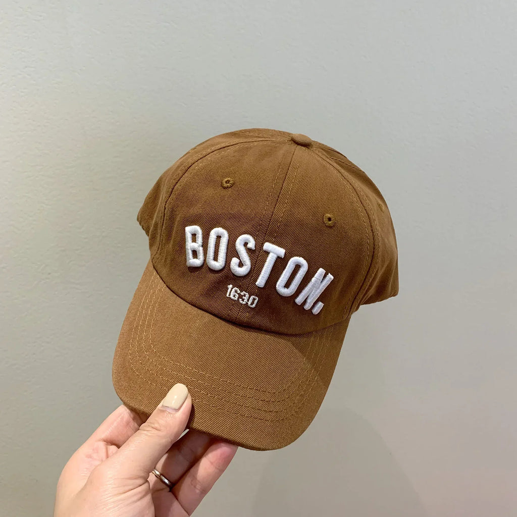 قبعة بيسبول مطرزة بحروف سادة للأطفال، قبعة شمس للربيع والصيف، قبعة واقية قابلة للتعديل، مناسبة للأنشطة الخارجية