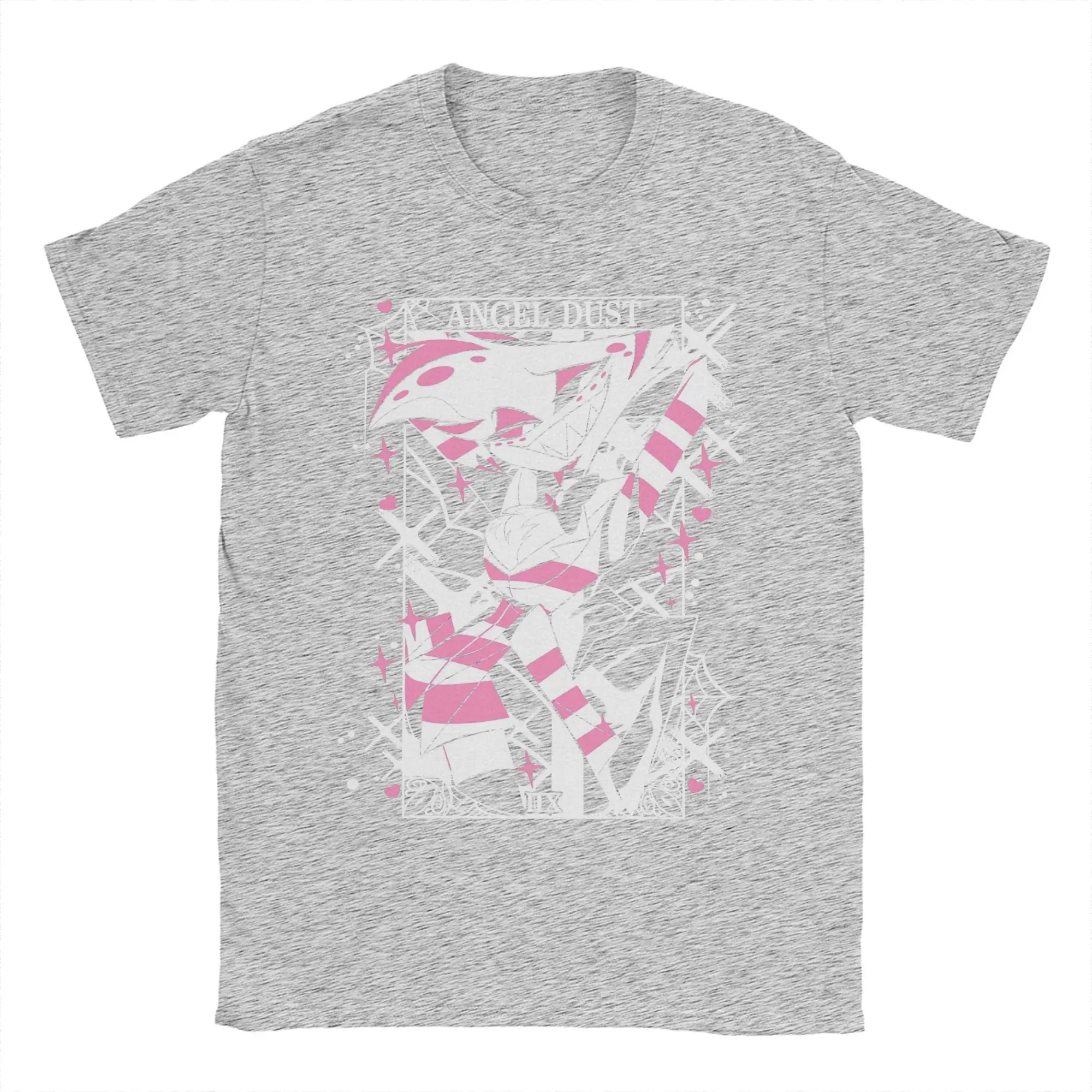 تي شيرت رجالي من Cool Angel Dust Hazbined Hoteled برقبة دائرية من القطن بنسبة 100% وأكمام قصيرة وملابس هدايا