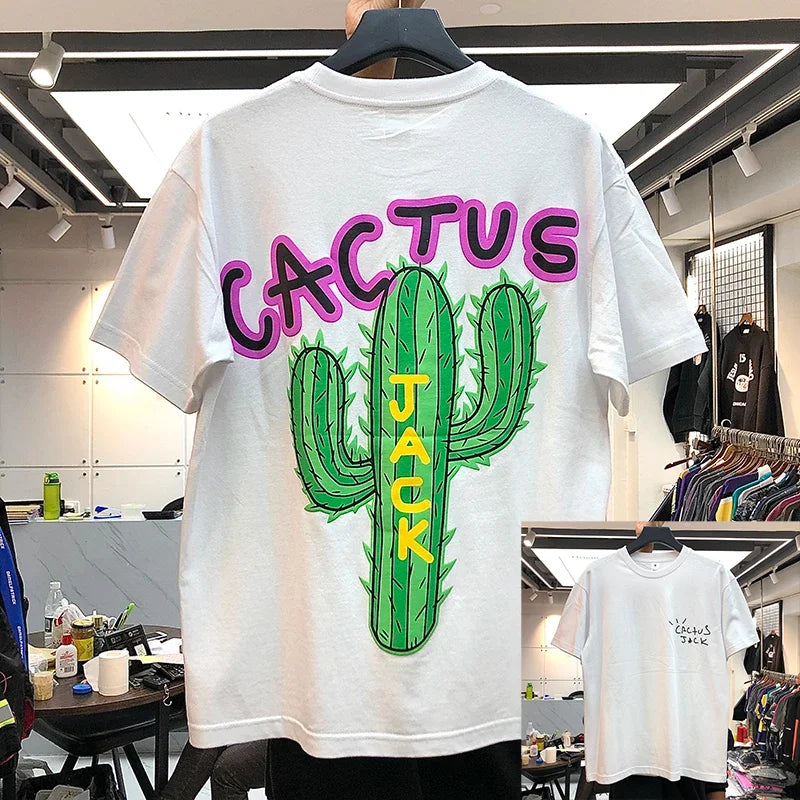 تيشيرتات هيب هوب فاخرة جديدة من كاكتوس جاك، إصدار ترافيس 2023، تيشيرت قطني رجالي هيب هوب، تيشيرت عصري