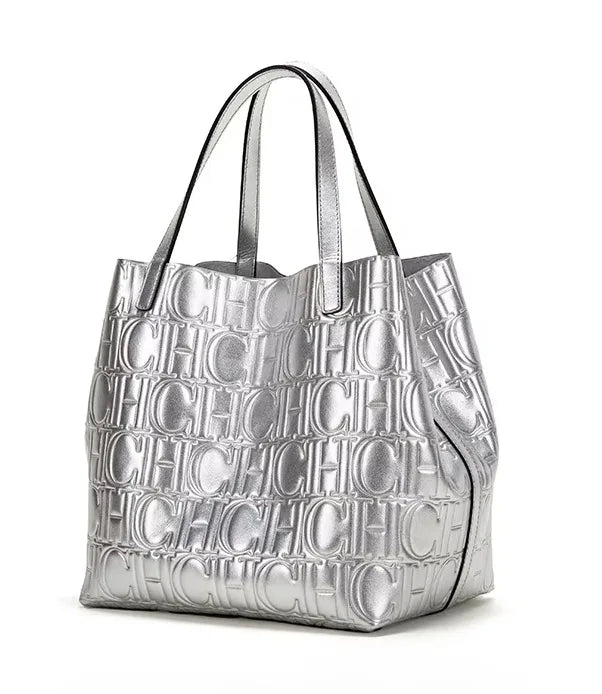 حقيبة يد كارولينا هيريرا بسيطة بتصميم ريترو، لون سادة، متعددة الاستخدامات، خفيفة الوزن، فاخرة للنساء