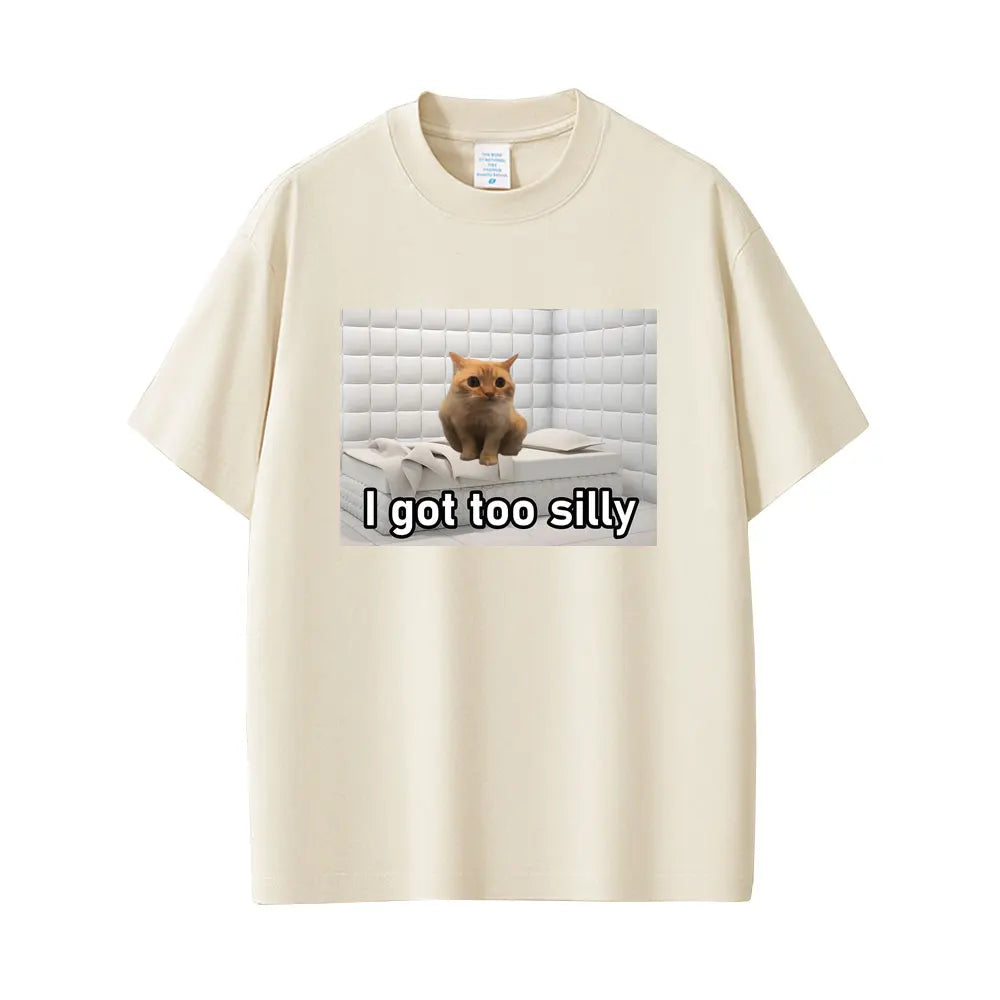 تيشيرت قطني بأكمام قصيرة بتصميم ميم مضحك لشخصية غوسي، مناسب للرجال والنساء، بتصميم كاجوال وعصري، وقصة واسعة.