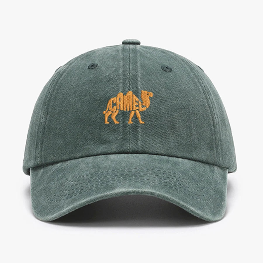 قبعات بيسبول قطنية عتيقة مطرزة برسومات حيوانات رائعة للرجال والنساء، قبعة مغسولة رياضية للصيد والأب، قبعة صيفية مدببة