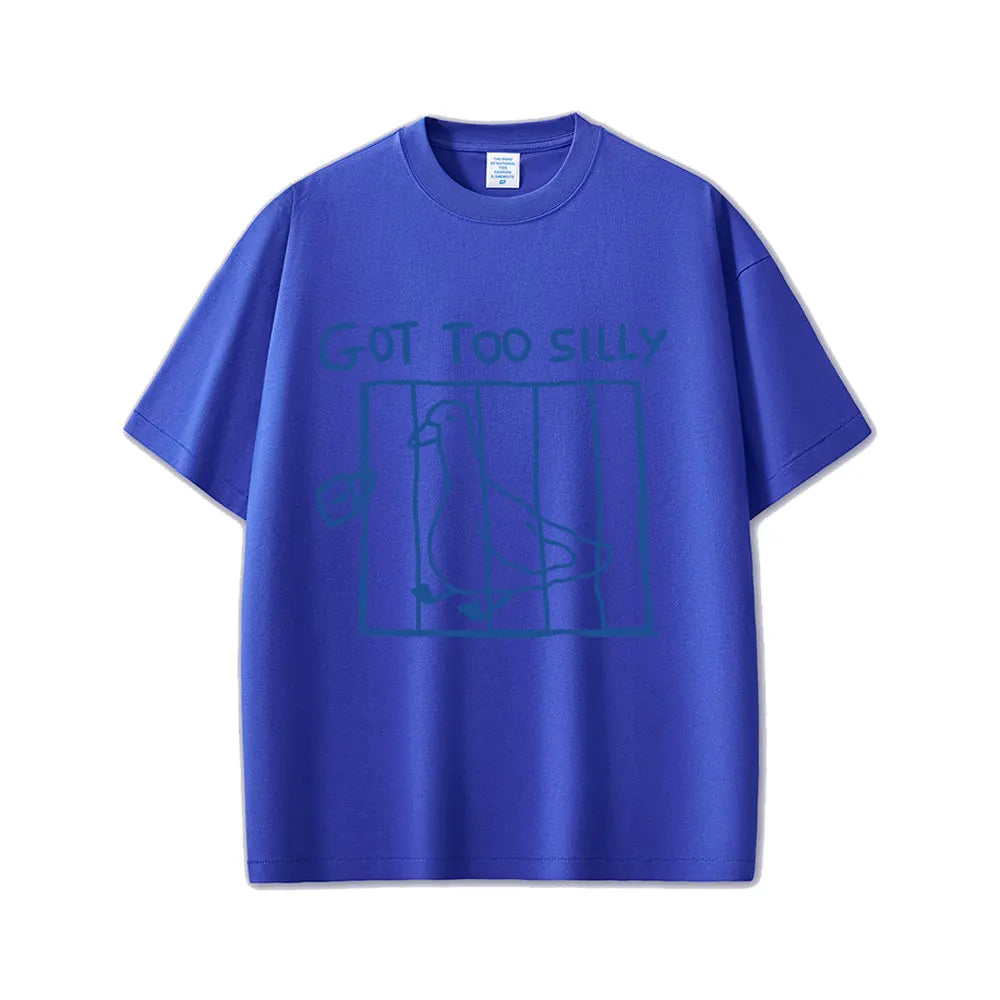 تيشيرت قطني بأكمام قصيرة بتصميم ميم مضحك لشخصية غوسي، مناسب للرجال والنساء، بتصميم كاجوال وعصري، وقصة واسعة.