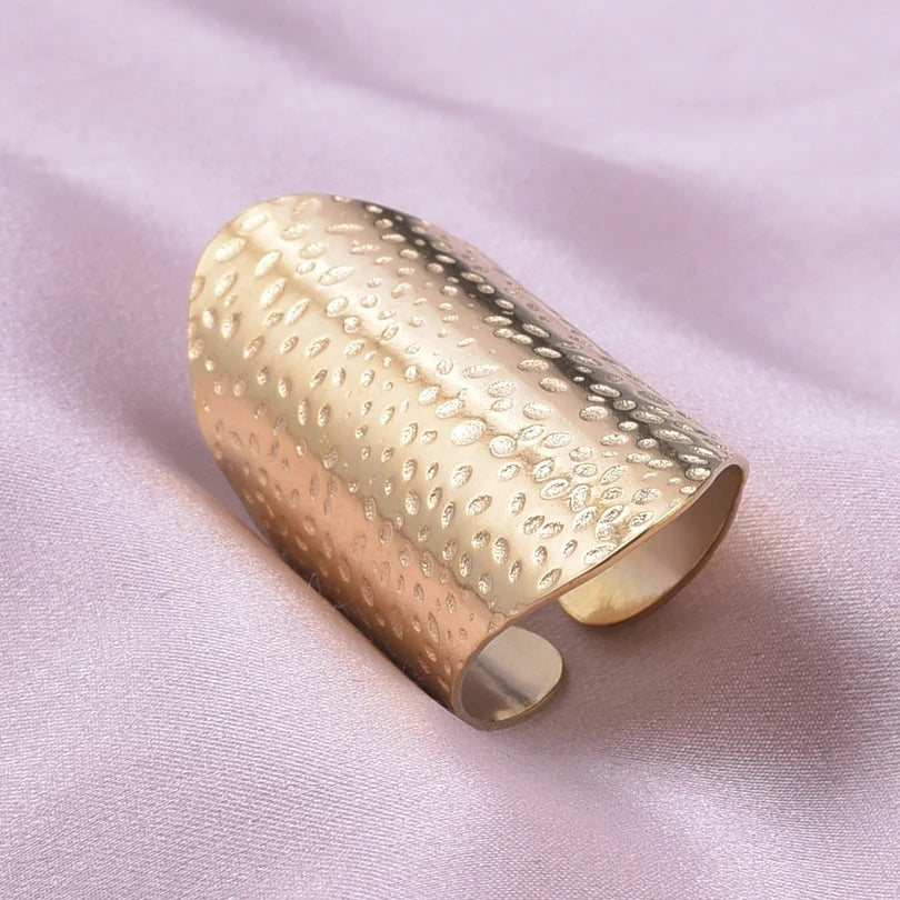 خواتم واسعة غير متساوية من الفولاذ المقاوم للصدأ للنساء والرجال، إكسسوارات، مجوهرات هندية، خاتم إصبع عتيق، هدية