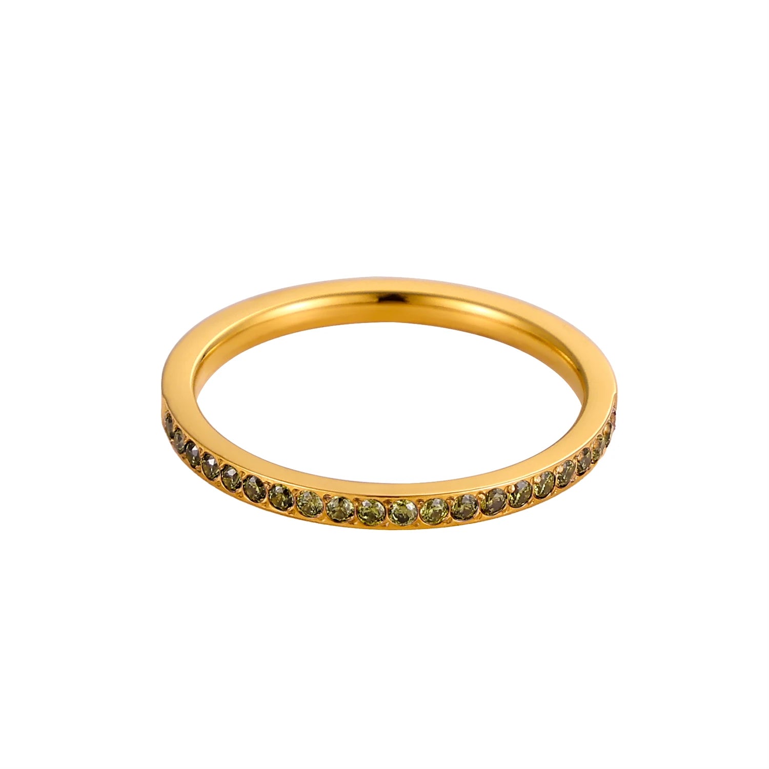 خواتم كارليدانا الصغيرة المرصعة بالزركون، 12 حجر بخت للنساء، مصنوعة من الفولاذ المقاوم للصدأ، مطلية بالذهب، خاتم إصبع، خاتم خطوبة، هدية مجوهرات زفاف