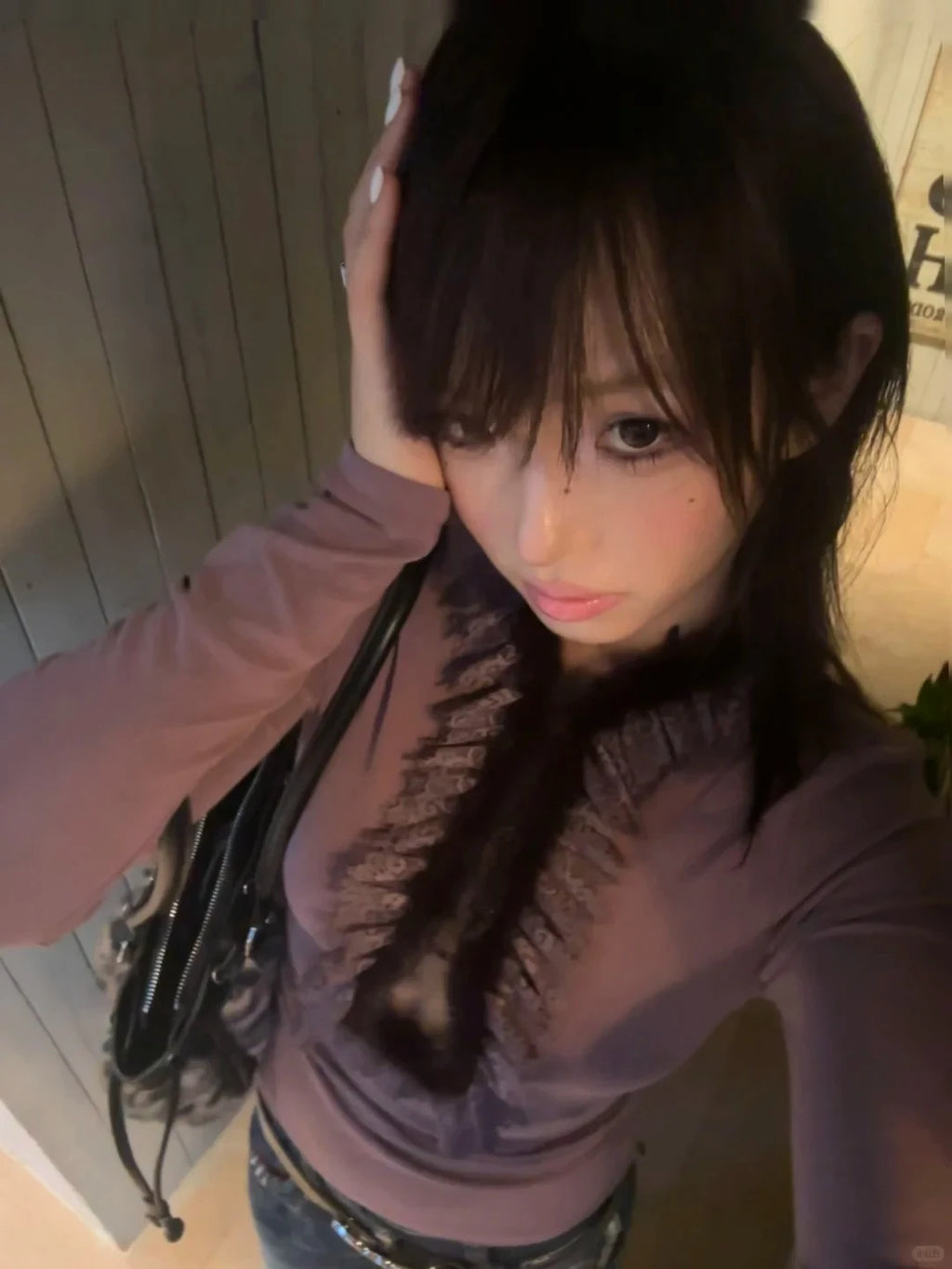 تي شيرت Genayooa Y2k Fairycore للسيدات بأكمام طويلة من قماش مرقع، تي شيرتات يابانية بنمط الجرونج الجمالي من العقد الأول من القرن الحادي والعشرين، تي شيرتات الشارع