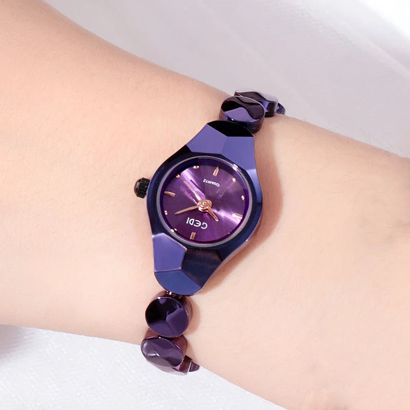UTHAI New Women Watch Light Luxury Brand high-end Exquisite Bracelet Wristwatch Waterproof Ladies Fashion Quartz Watches gift