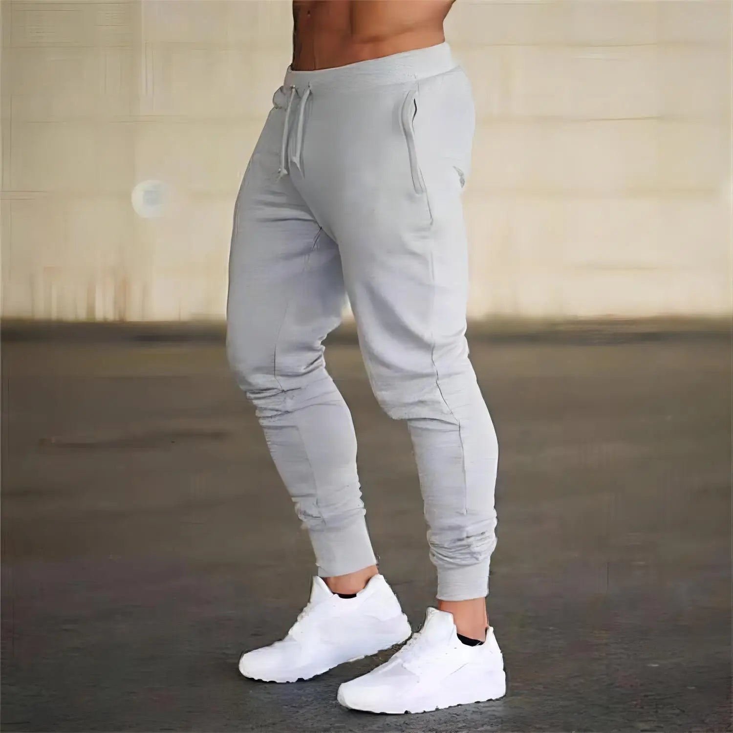 Men's Casual Sweatpants Fleece Sports Pants Unisex Fashion Solid Loose Trousers Streetwear Autumn Winter Jogging Fitness Pants