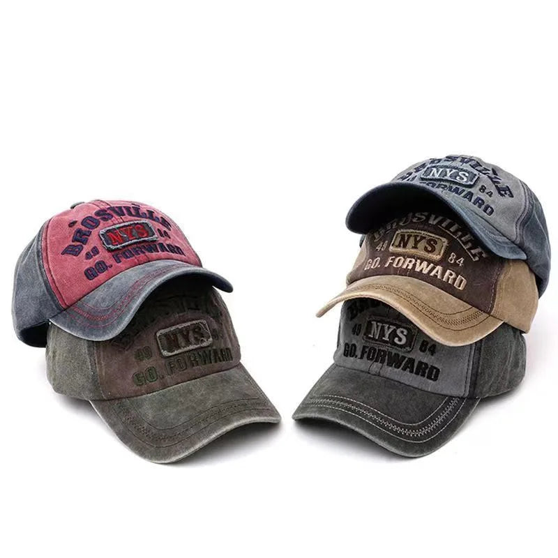 قبعات بيسبول مطرزة بحروف عتيقة للرجال والنساء مصنوعة من القطن المغسول وقابلة للتعديل، قبعات كاجوال هيب هوب وقبعات شمس مناسبة للشارع، قبعات Y2K