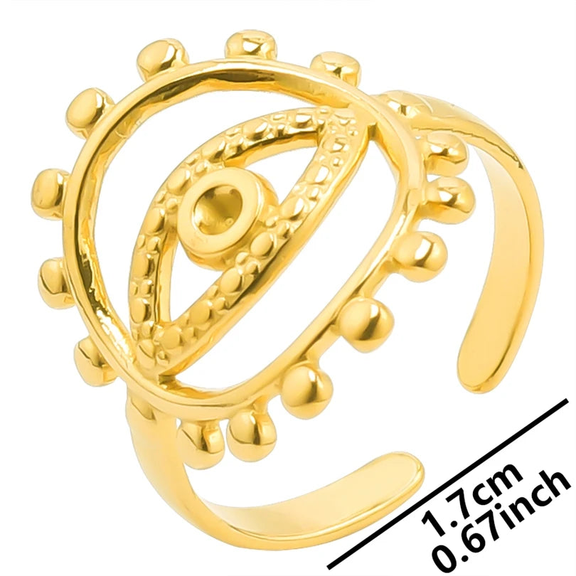 ٦ قطع/عبوة من حلقات مطلية بالذهب بقاعدة من الفولاذ المقاوم للصدأ، خواتم مفاصل فارغة يمكنك صنعها بنفسك للنساء، مجوهرات ساحرة لا يتغير لونها، بيع بالجملة