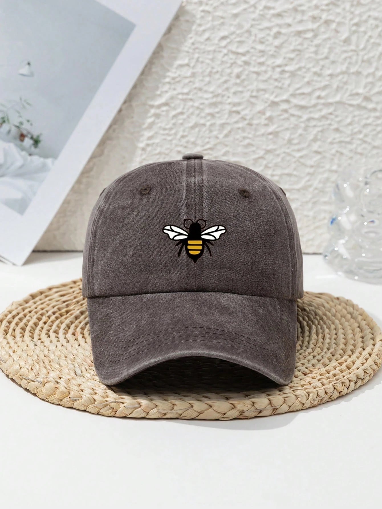 قبعات بيسبول مطبوعة عليها رسومات نحل للرجال والنساء، مناسبة للاستخدام اليومي، قبعات عصرية ومتعددة الاستخدامات للحماية من الشمس في الهواء الطلق