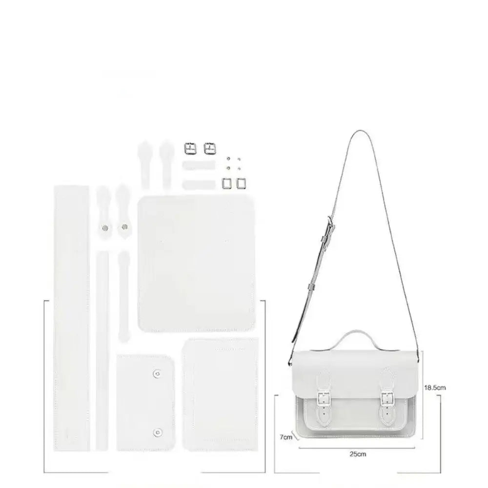 حقيبة جديدة من جلد البولي يوريثان مصنوعة يدويًا، 10 ألوان، حقيبة كامبريدج رسول يدوية الصنع، حقيبة نسائية مخيطة يدويًا