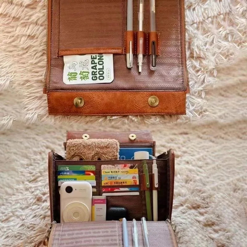 حقيبة نسائية بتصميم حقيبة كروس بودي، حقيبة يد راقية، حقيبة كبيرة السعة، حقيبة متعددة الاستخدامات، حقيبة سفر عصرية لفصل الخريف والشتاء