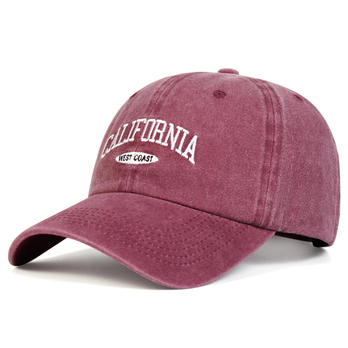 قبعات بيسبول للجنسين من كاليفورنيا مطرزة بحروف قابلة للتعديل للربيع والخريف، قبعات كاجوال واقية من الشمس