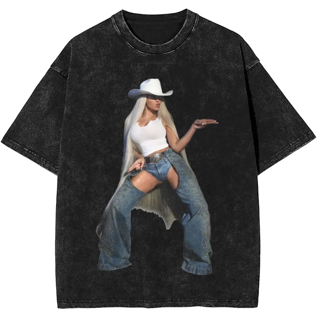 ألبوم كاوبوي كارتر، جولة بيونسيه 2024، الزي المغسول، تي شيرت، رجال، نساء، ملابس الشارع، تي شيرتات هيب هوب، تي شيرتات صيفية، قمم قطنية