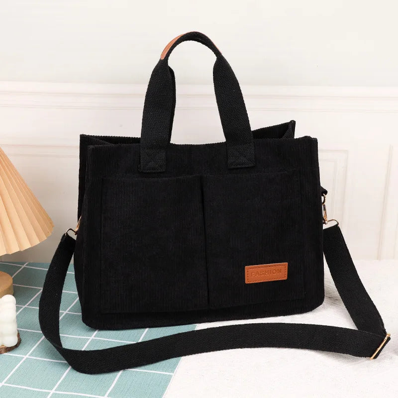 حقيبة يد نسائية، حقيبة كتف قماشية عصرية جديدة ذات سعة كبيرة، حقيبة كروس بودي، حقيبة تنقل zwq