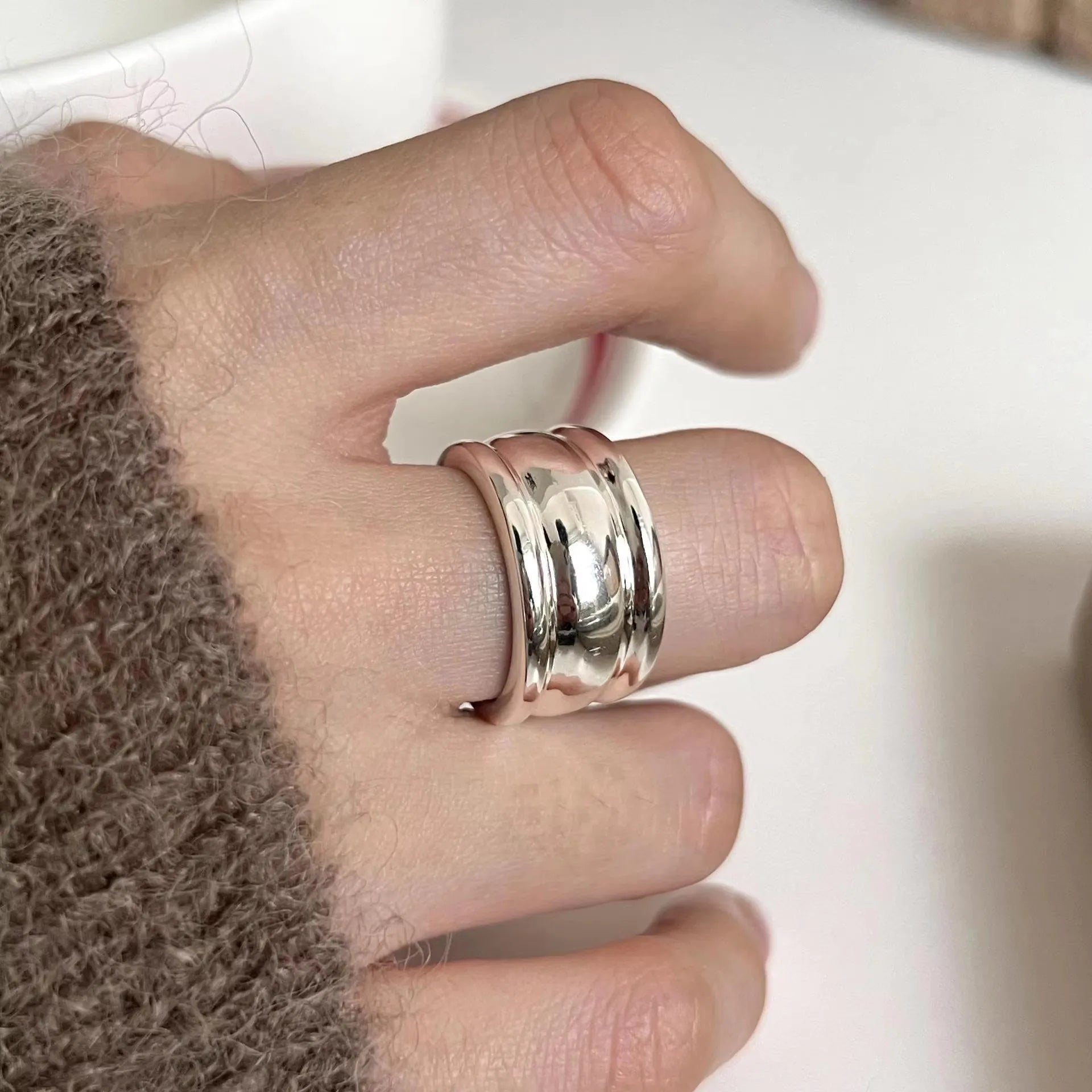 خاتم بانك من الفضة عيار 925 بتصميم تنين مجنح للنساء والفتيات، هدية مثالية للحفلات، مجوهرات عصرية مستوحاة من موسيقى الهيب هوب الكلاسيكية، خدمة توصيل مباشرة.