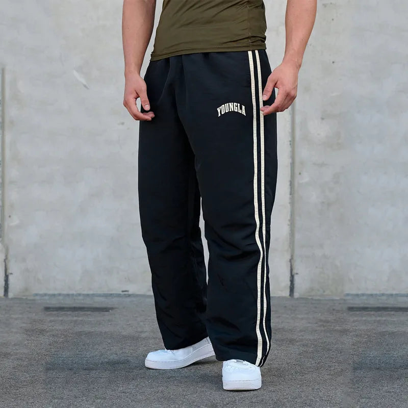 American Style Men's Sweatpants Fashion Brand Clothing Spring Autumn New Sports Casual Pants Gym Running Training Jogging Pants