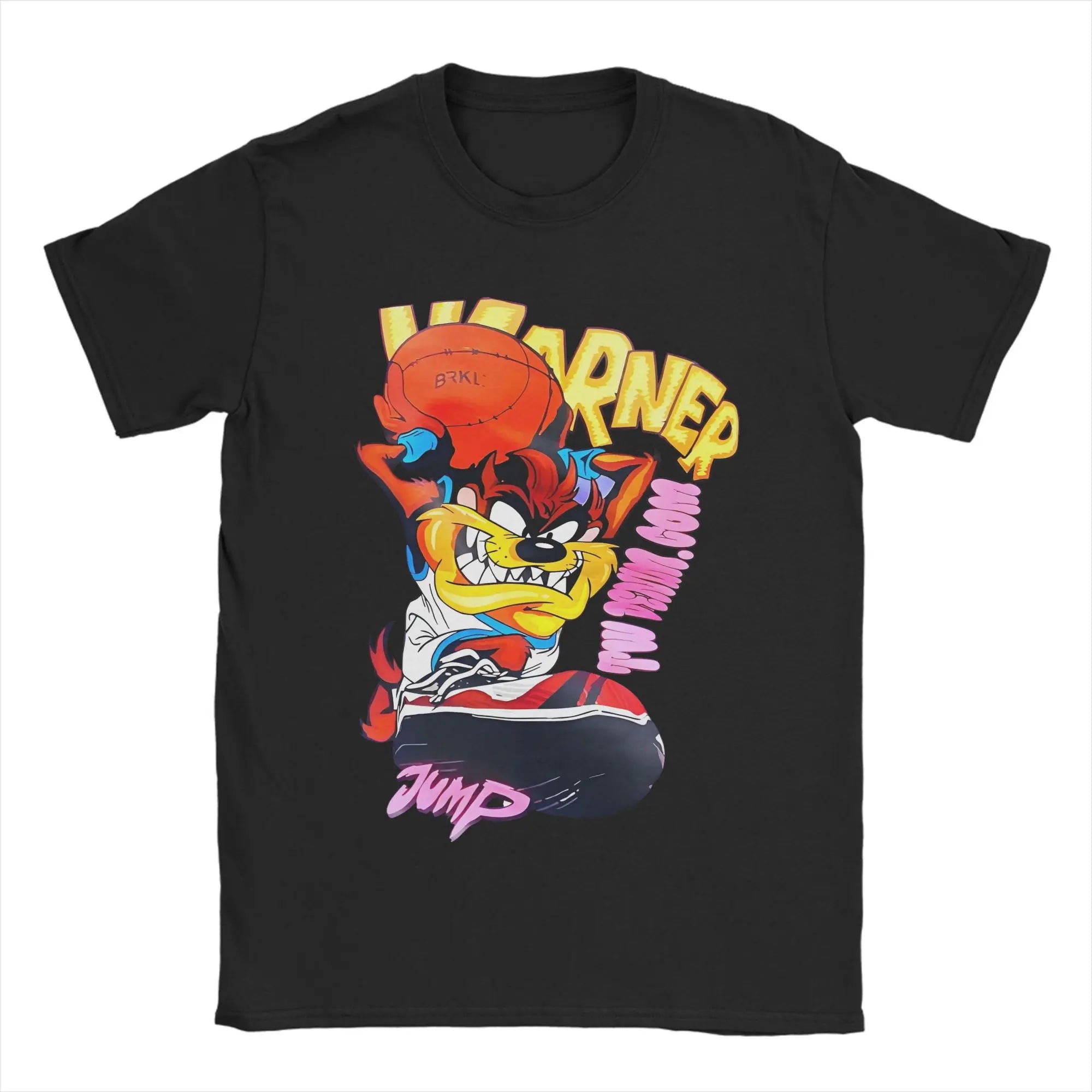 تي شيرت سبيس جام فاست فيوريوس للرجال والنساء من تاز، تي شيرت قطني نقي عتيق بياقة مستديرة وأكمام قصيرة، ملابس صيفية