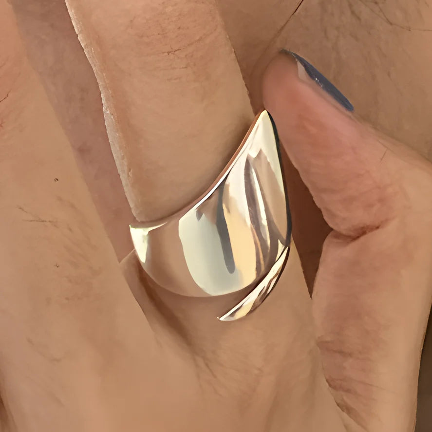 خواتم VENTFILLE من الفضة الإسترلينية عيار 925 بتصميم هيب هوب عتيق بخطوط مجوفة وبانك وفضة تايلاندية للحفلات قابلة للتعديل