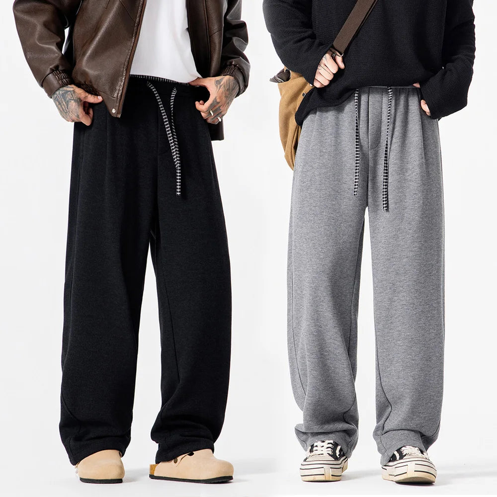 Men Women Autumn Winter Streetwear Fashion Casual Warm Sport Baggy Pants Unisex Loose Sweatpants Couple Trousers