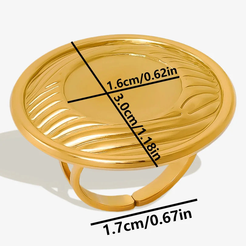 ٦ قطع/عبوة من حلقات مطلية بالذهب بقاعدة من الفولاذ المقاوم للصدأ، خواتم مفاصل فارغة يمكنك صنعها بنفسك للنساء، مجوهرات ساحرة لا يتغير لونها، بيع بالجملة