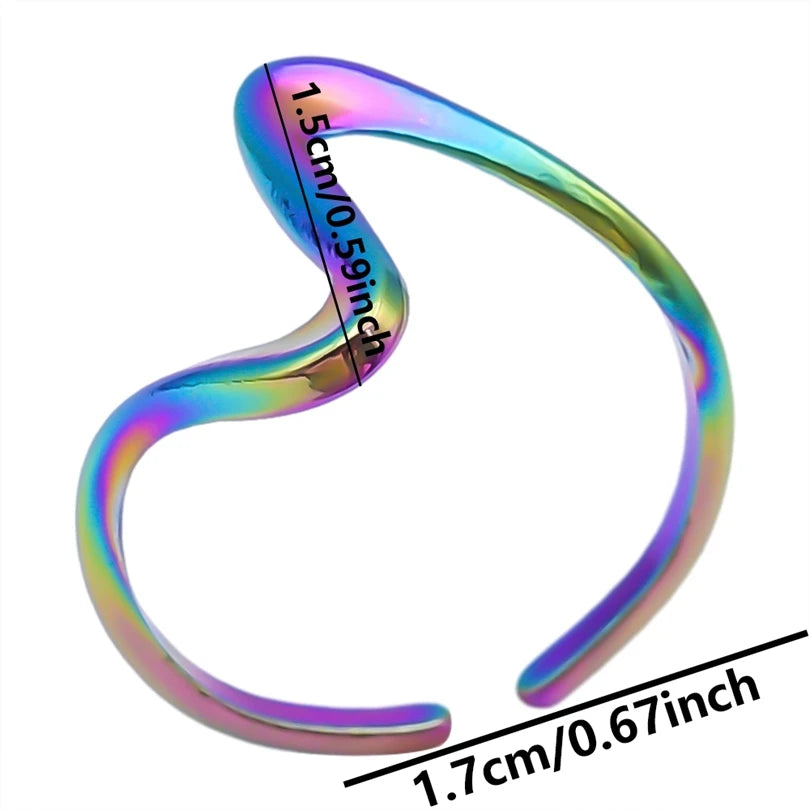 1 قطعة من خواتم عين النمر الكلاسيكية المصنوعة من الفولاذ المقاوم للصدأ القابلة للتعديل والمفتوحة للنساء والرجال إكسسوارات خاتم إصبع ذهبي اللون