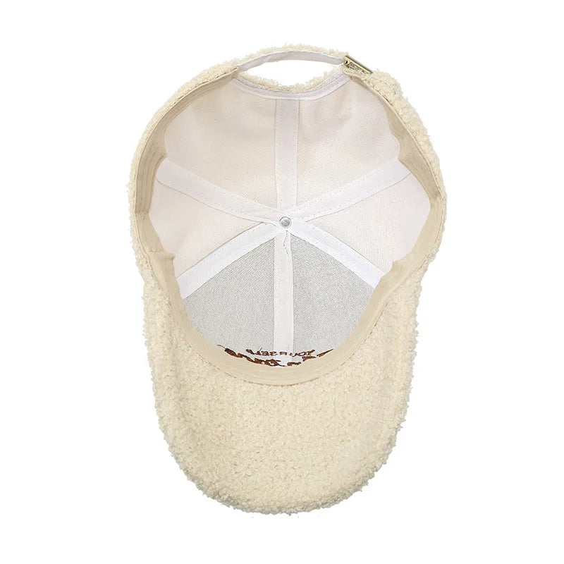 قبعة بيسبول دافئة من القطيفة على شكل بطة أنيقة ومتعددة الاستخدامات