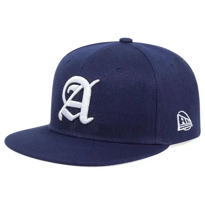قبعة هيب هوب مطرزة بحرف A، مناسبة للجنسين، قابلة للتعديل، للاستخدام الخارجي، قبعة بيسبول كاجوال، قبعة واقية من الشمس، قبعة رياضية