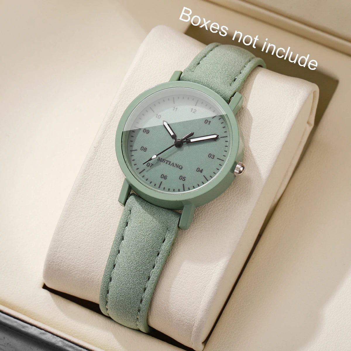 ساعة كوارتز أنيقة للنساء، مينا عربي عصري، ساعة يد نسائية، ساعة للبنات، هدية (بدون علبة)