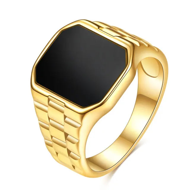 خاتم رجالي من VQYSKO، بتصميم بانك روك، مصنوع من الفولاذ المقاوم للصدأ 316L، خاتم أنيق للرجال، مناسب لحفلات الهيب هوب، مجوهرات بالجملة لحفلات الزفاف الرجالية