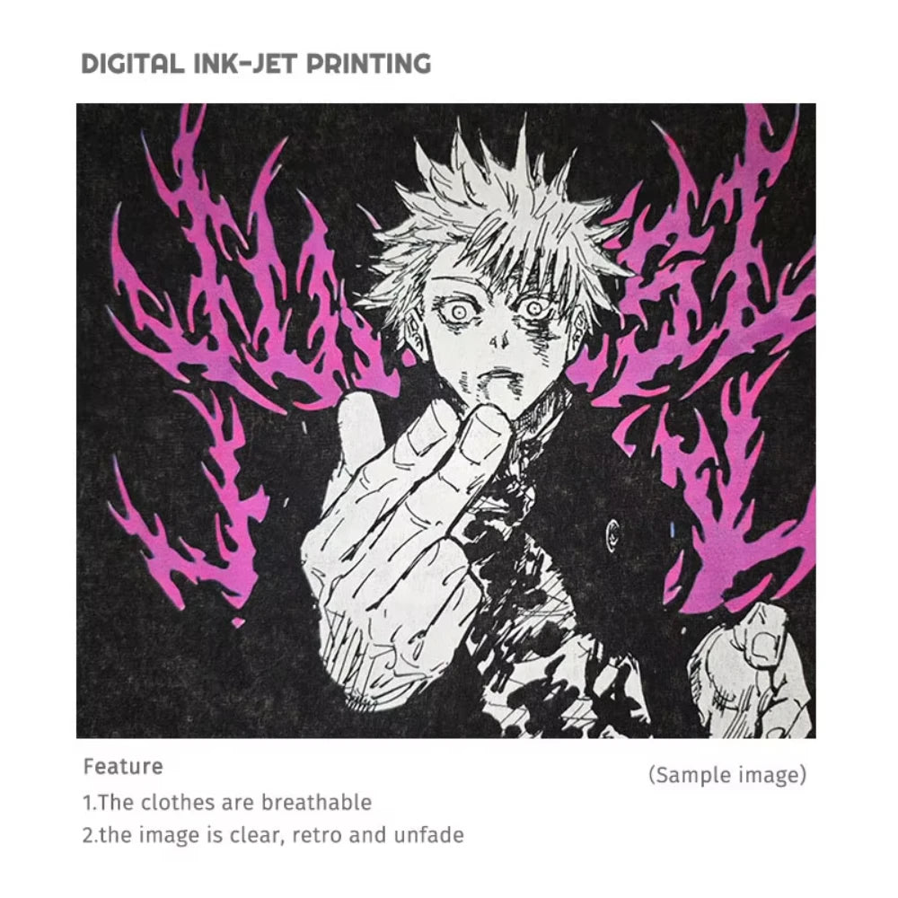 تيشيرتات MINISO، تيشيرتات عتيقة مغسولة، مطبوع عليها صورة أوتشيها إيتاشي، مقاس كبير، ملابس الشارع، مانجا، كاكاشي، ميناتو، أوبيتو، تيشيرتات، للرجال، للنساء