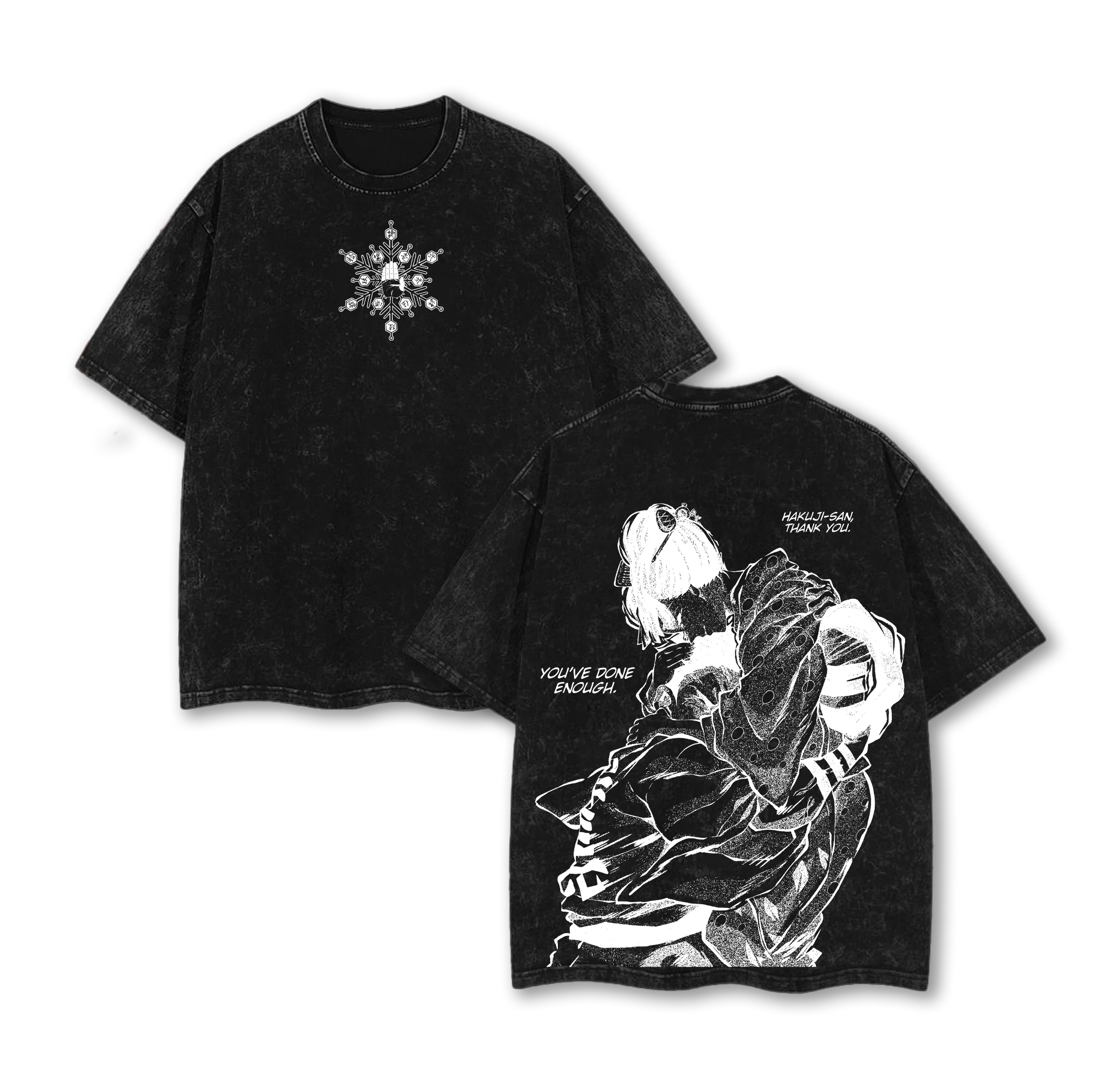 تي شيرت مغسول بقوس أنمي ساخن من Akaza Infinity Castle تي شيرت كبير الحجم من القطن الثقيل Y2K ملابس Harajuku للرجال والنساء تي شيرت عتيق